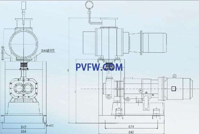 罗茨螺杆真空机组外形尺寸
